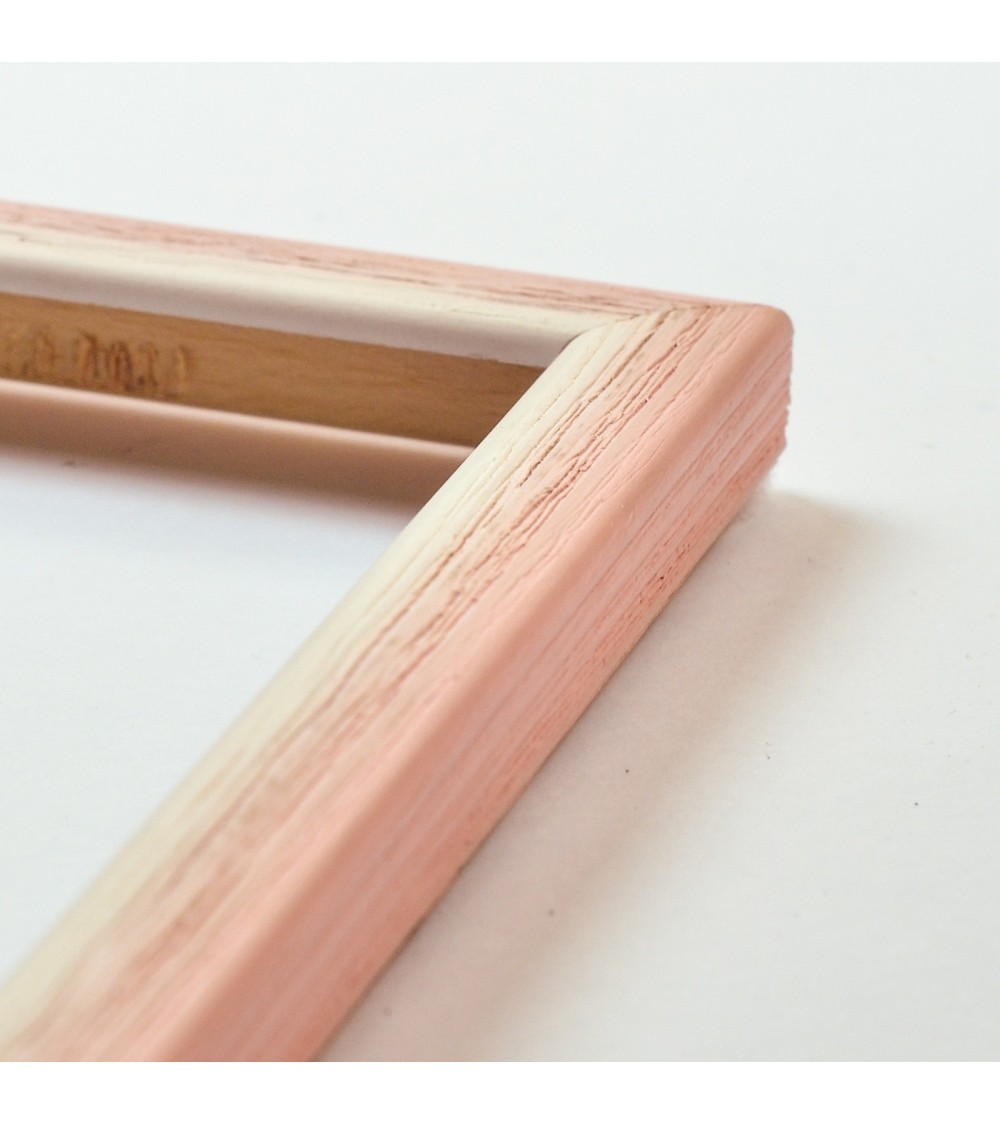 Cadre rose aspect kitch ou pour enfants