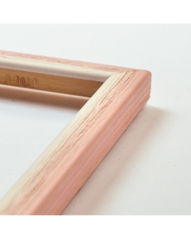 Cadre rose aspect kitch ou pour enfants