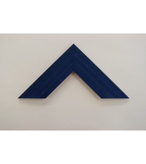 Cadre strié bombé bleu