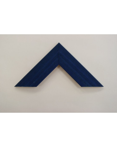 Cadre strié bombé bleu