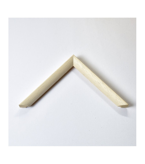 Cadre fin, arrondi, de couleur blanche.