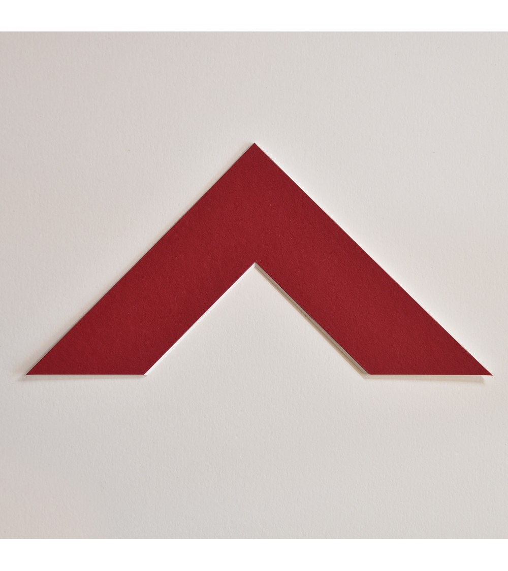 Passe-partout rouge carmin