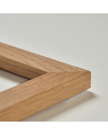 Cadre en chêne naturel, largeur standard.