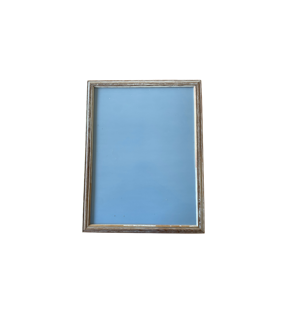 Baguette blanc cérusé 30X40