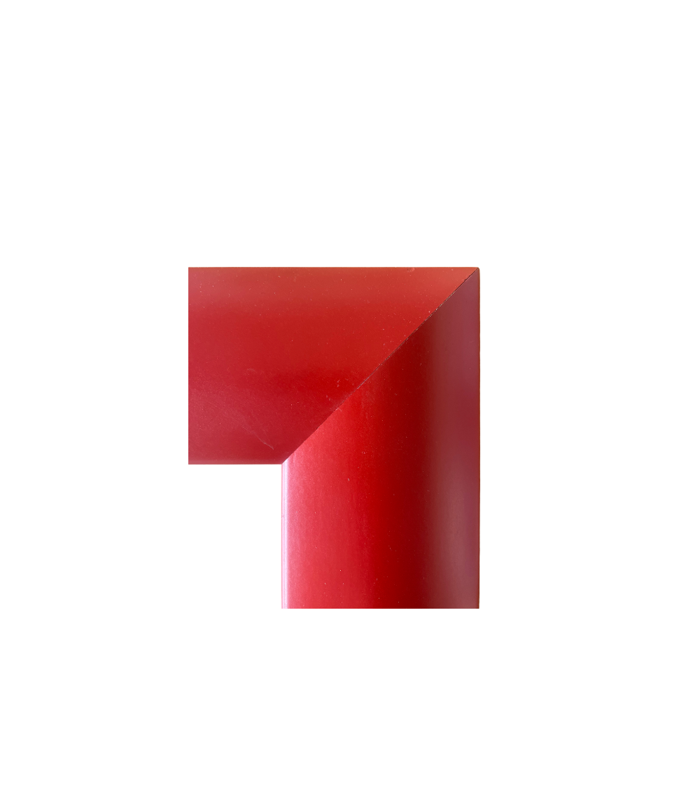 Baguette bombé rouge 70x70