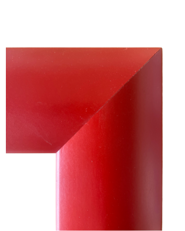 Baguette bombé rouge 70x70